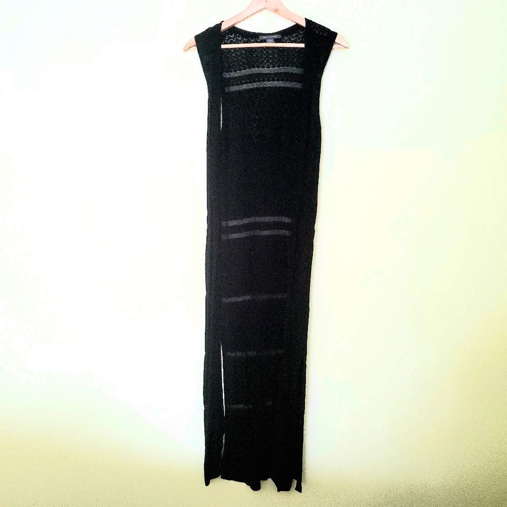 Crochet Knit Duster Vest